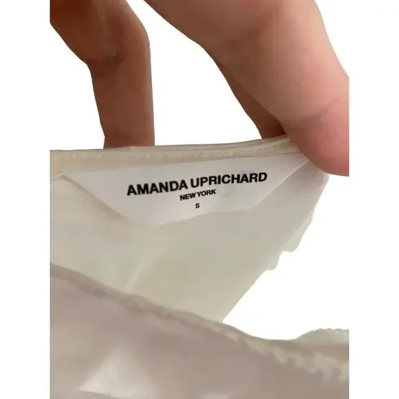 Amanda Uprichard Samba Gown 100% Silk Halter Bridal Formal Party Wedding Prom S - Picture 10 of 10